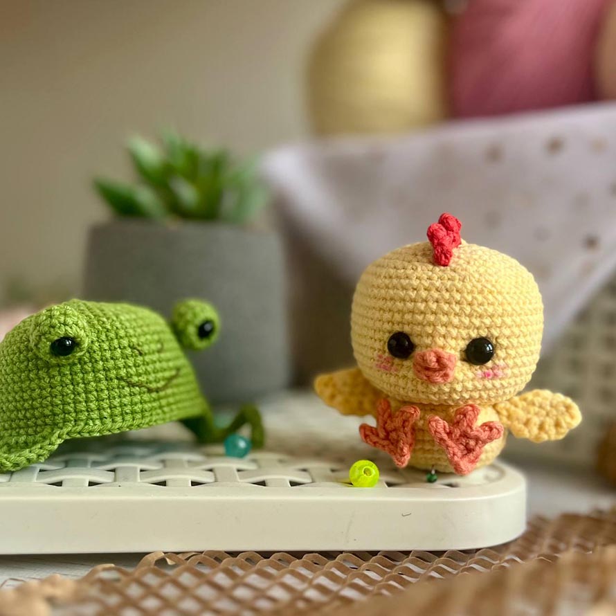 Duck with Frog Hat Crochet Pattern Designs to Make 2