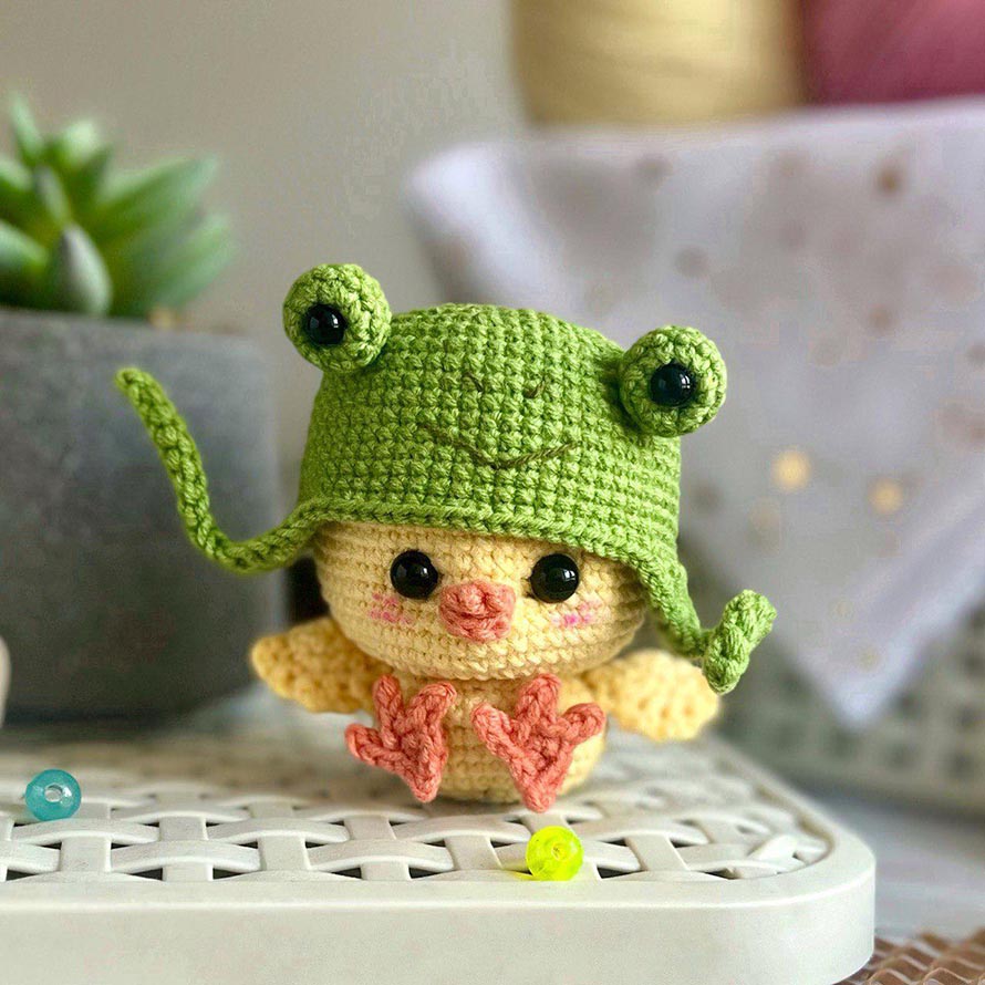 Duck with Frog Hat Crochet Pattern Designs to Make 5