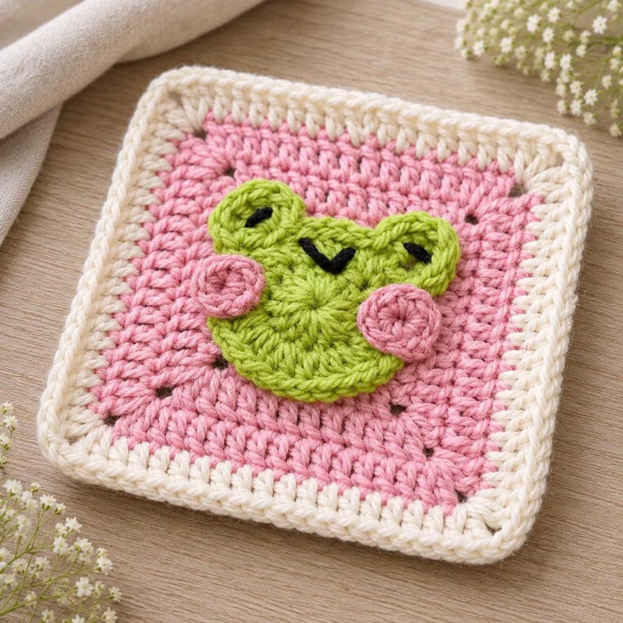 Crochet Frog Applique Pattern – Fun Designs to Crochet 5