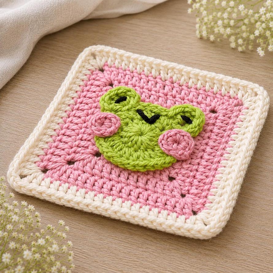 Crochet Frog Applique Pattern – Fun Designs to Crochet 6