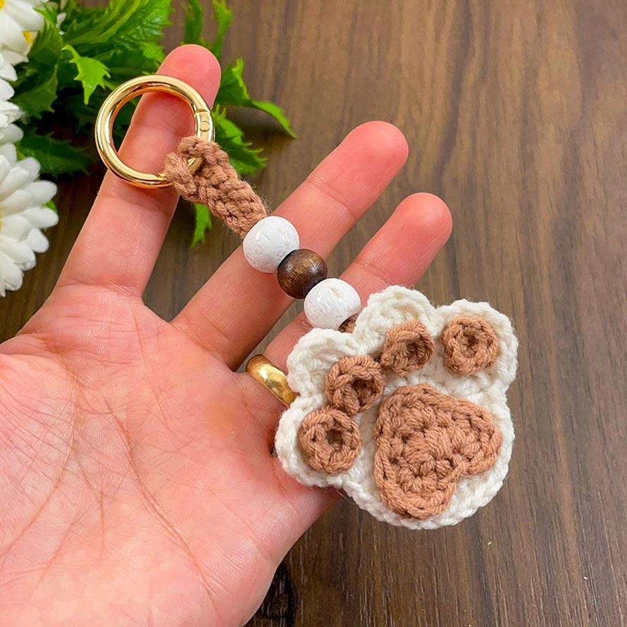 Crochet Dog Paw Keychain Pattern Ideas to Make 6