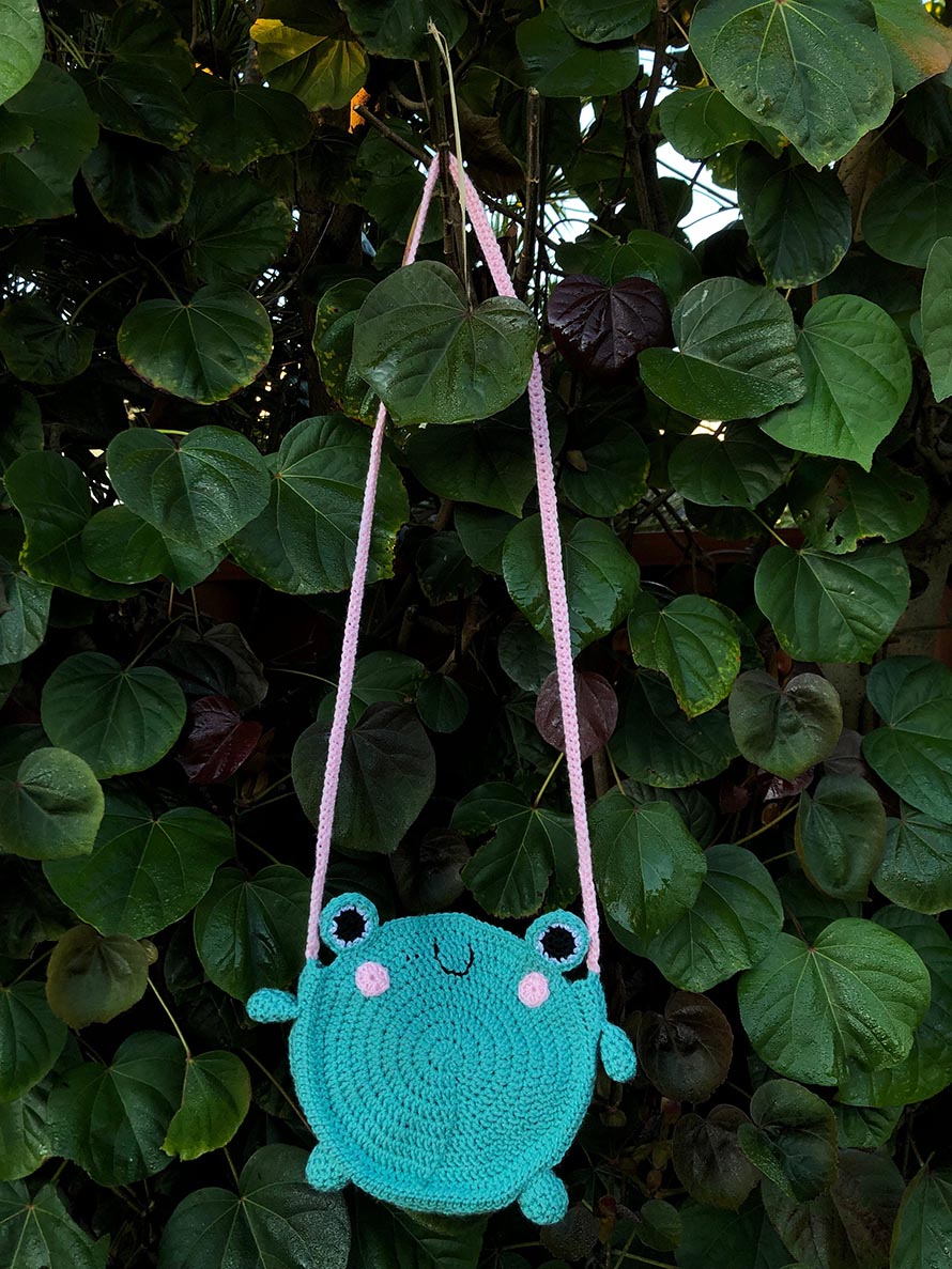 Crochet Frog Bag Pattern Designs to Crochet and Carry 2