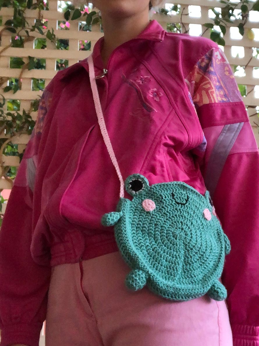Crochet Frog Bag Pattern Designs to Crochet and Carry 4