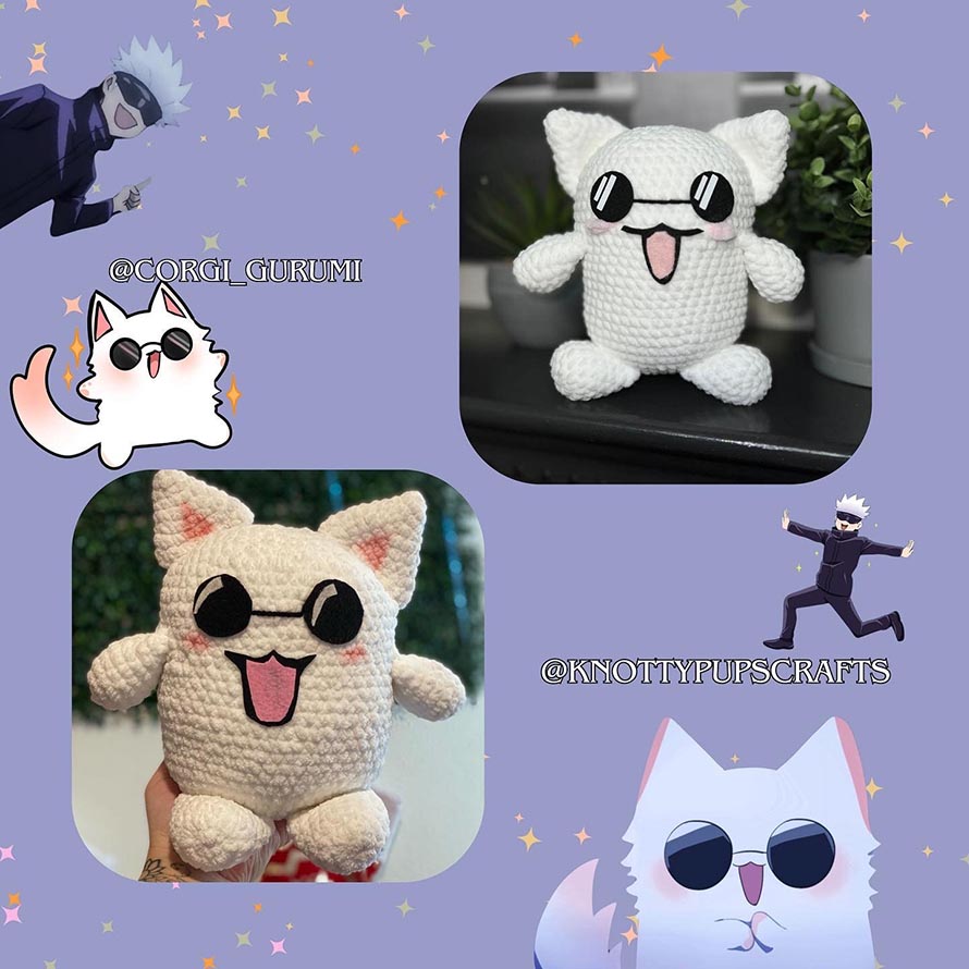 Gojo Cat Crochet Pattern Ideas for Amigurumi Fans 3