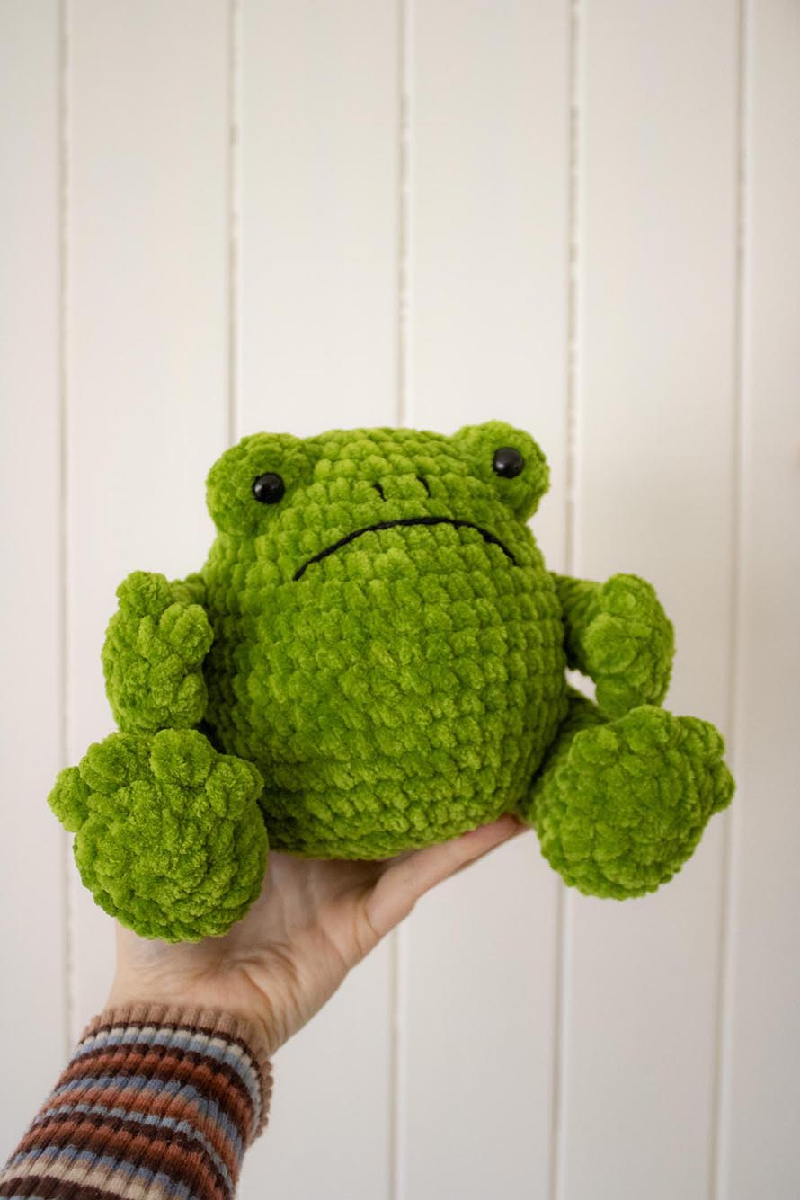 Grumpy Frog Crochet Pattern Designs with Serious Character 2