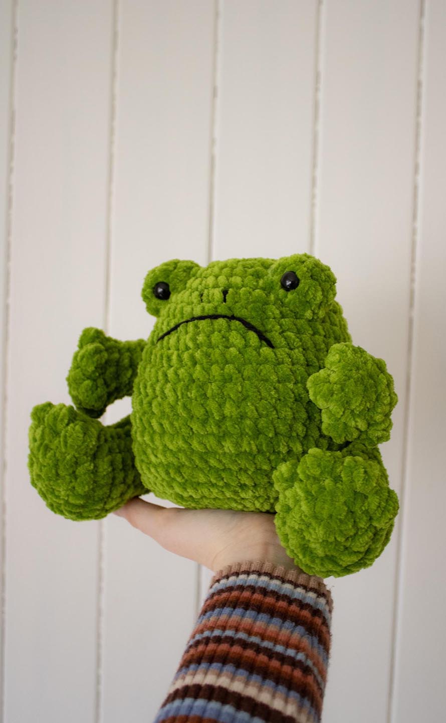 Grumpy Frog Crochet Pattern Designs with Serious Character 4