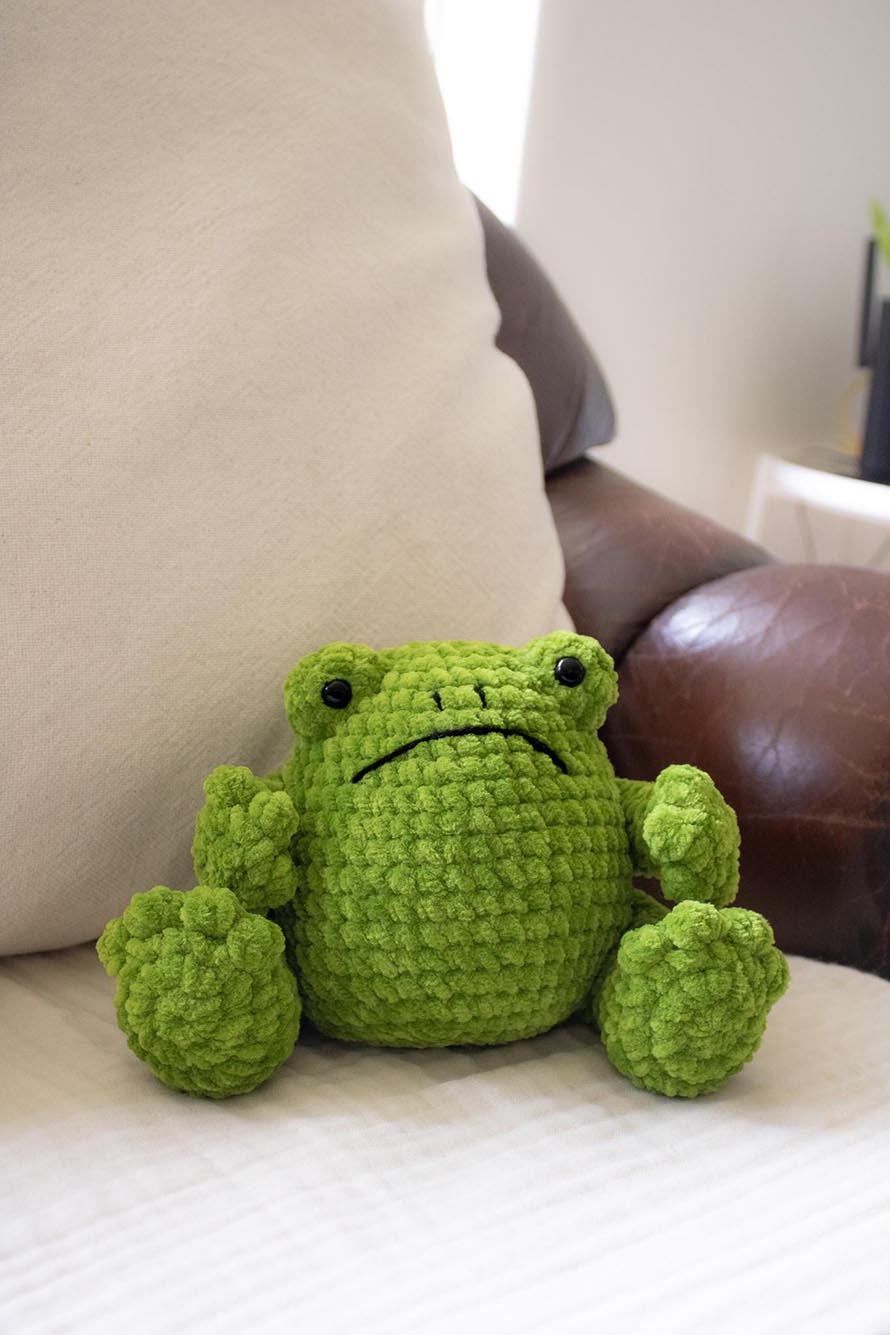 Grumpy Frog Crochet Pattern Designs with Serious Character 5