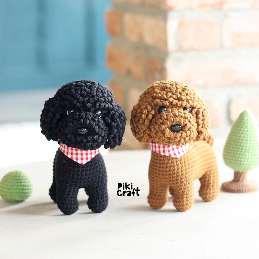 Lucas the Toy Poodle: Amigurumi Crochet Puppy Pattern (PDF Pattern)