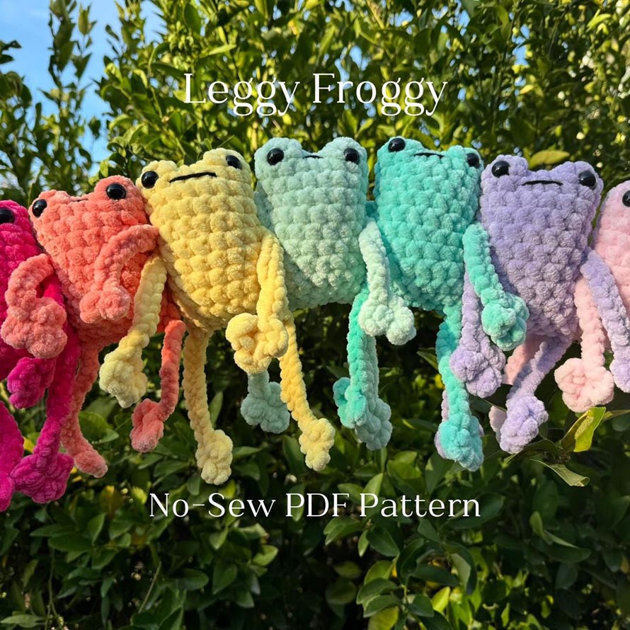Leggy Frog Crochet Pattern Designs for Long-Limbed Amigurumi 1