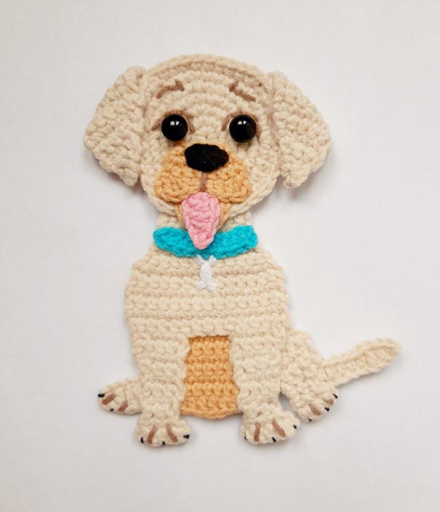 Crochet Dog Applique Pattern Ideas for Creative Projects 2