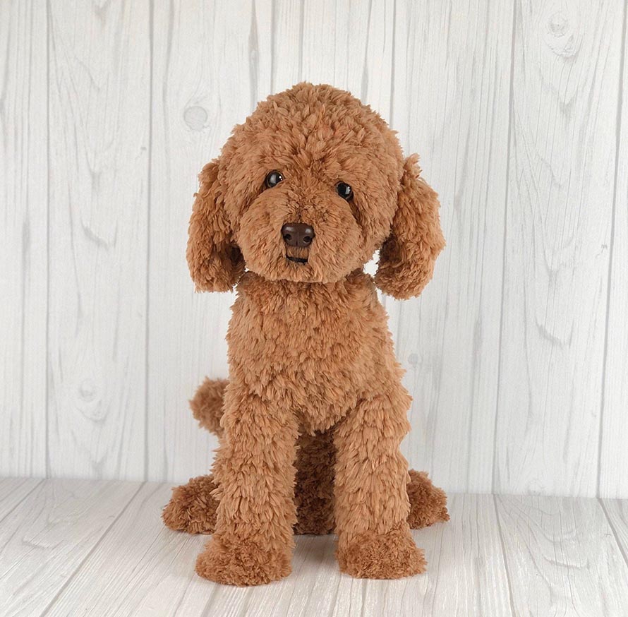 Red Poodle Crochet Pattern: Amigurumi Dog Puppy (PDF Pattern)