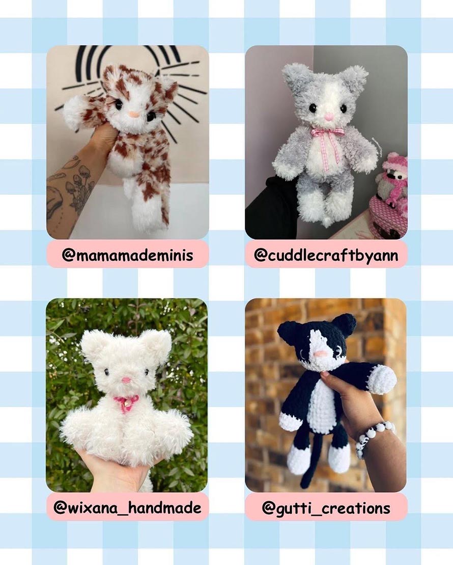 Crochet Cat Doll Pattern Ideas for Creative Amigurumi 7