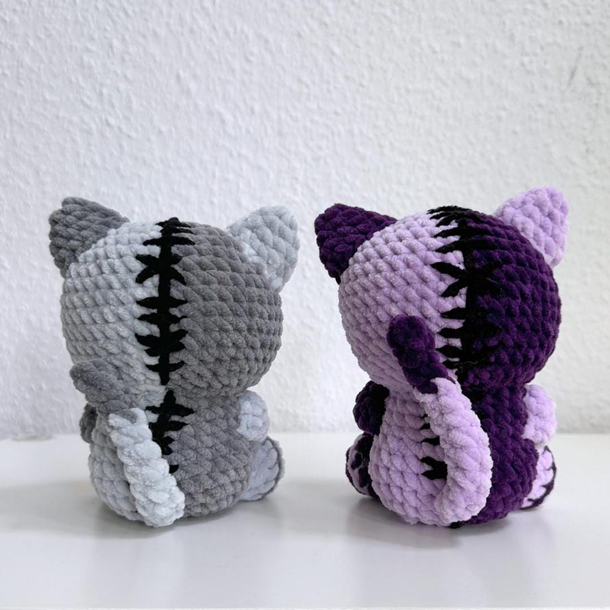 Zombie Cat Crochet Pattern Designs for Amigurumi Fans 9