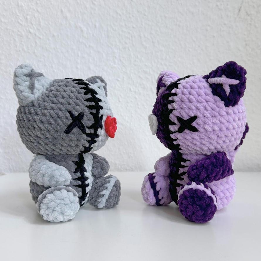 Zombie Cat Crochet Pattern Designs for Amigurumi Fans 8
