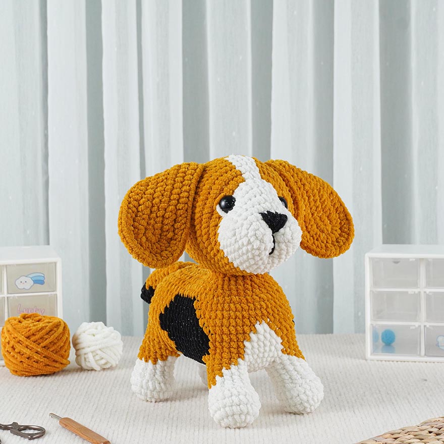 Basset Hound Crochet Pattern, Amigurumi Crochet Pattern, Puppy Crochet Pattern English, Dog Crochet Pattern, Handmade Crochet Pattern