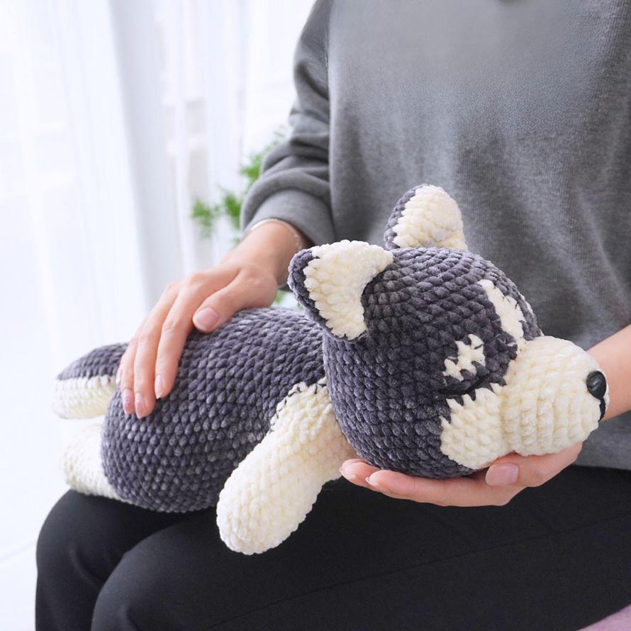 Crochet Sleeping Dog Pattern Gallery for Peaceful Amigurumi Projects 5