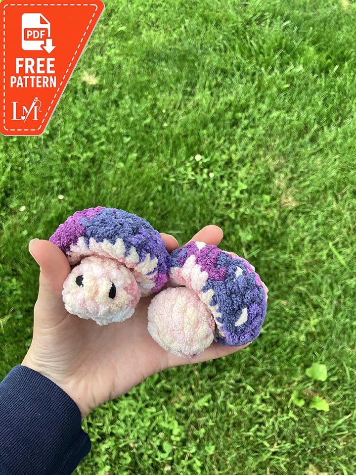 Mushroom mini crochet pattern free