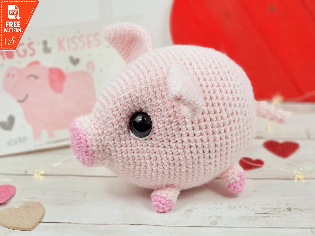 Pig Pink cute crochet pattern free