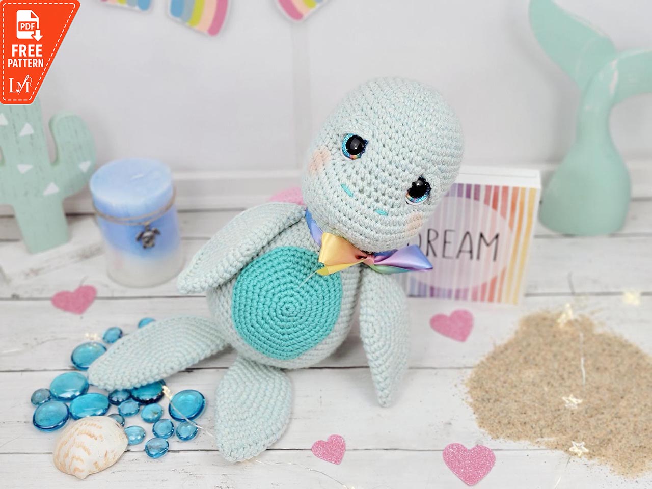 Sea Turtle Amigurumi crochet pattern free