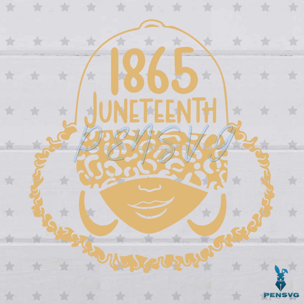 1865 Juneteenth Celebrate Black History SVG File, Black Girl Magic SVG