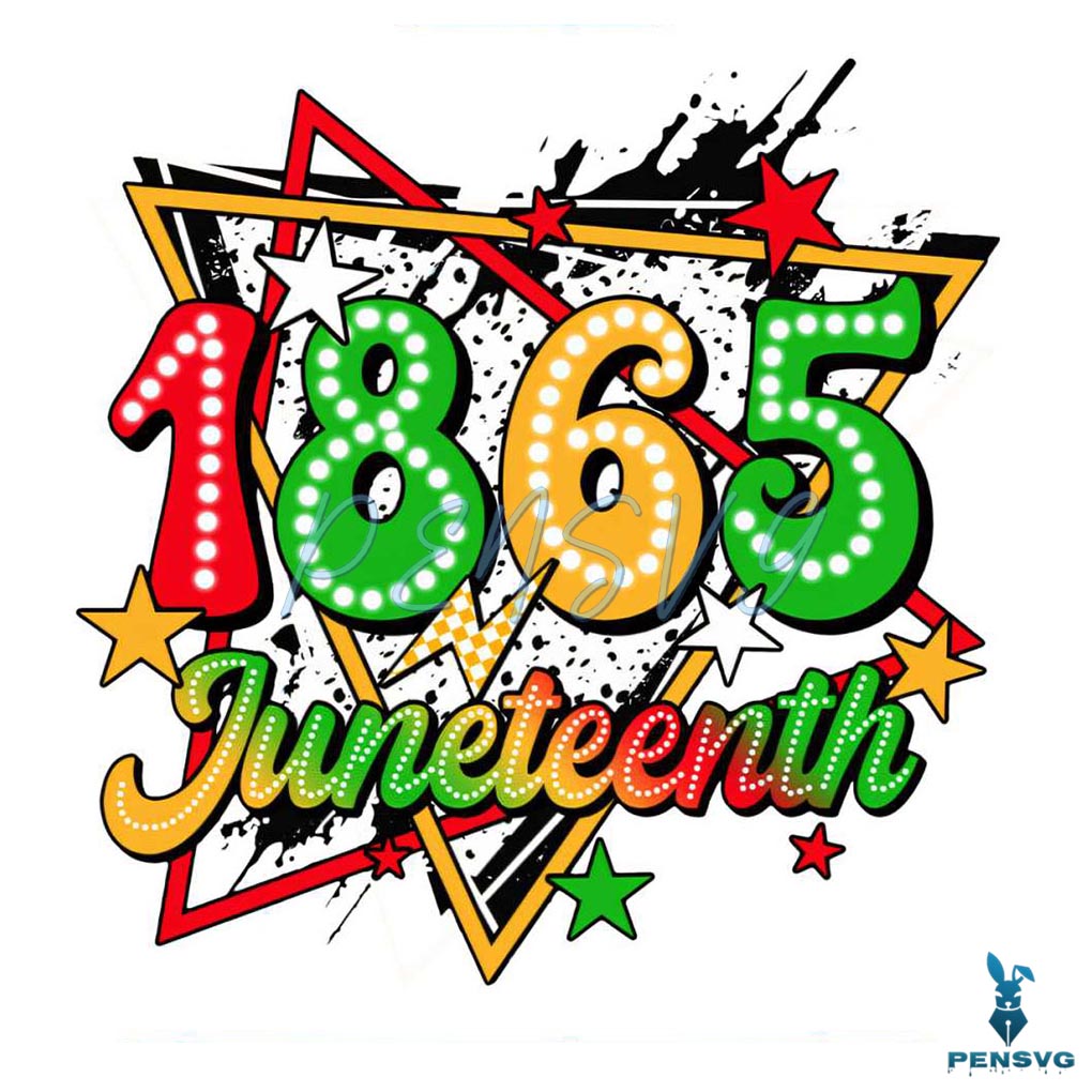 Juneteenth 1865 Freedom SVG Free Celebration Cut File for Cricut