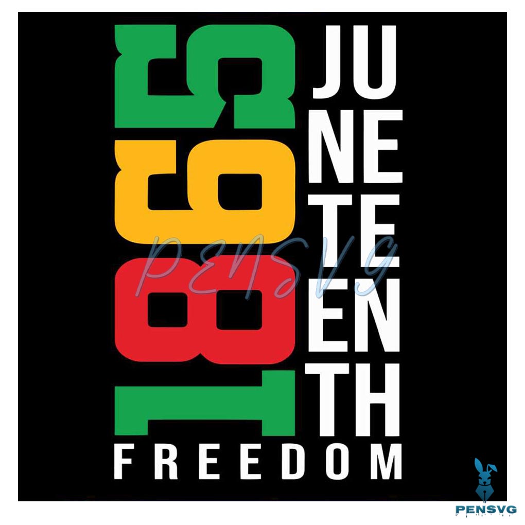 1865 Juneteenth Freedom SVG Black Month History SVG File