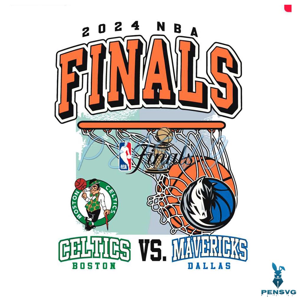 2024 NBA Finals Celtics vs Mavericks SVG