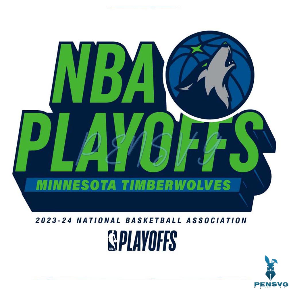 2024 NBA Playoffs Minnesota Timberwolves SVG