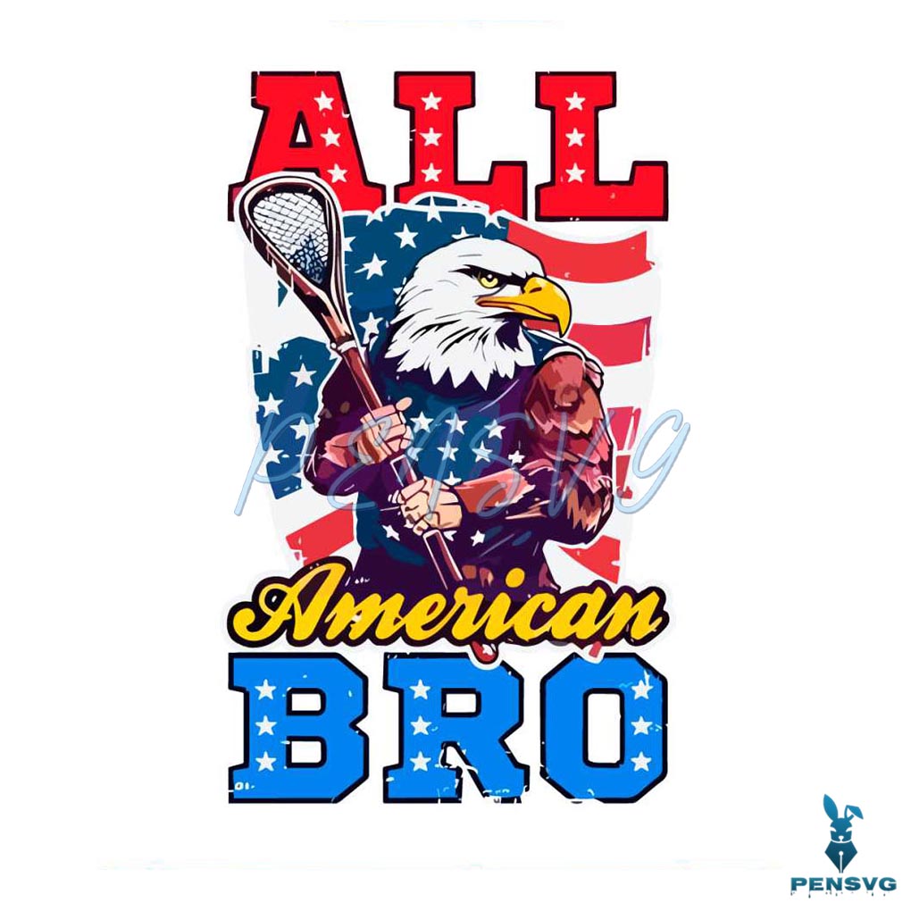 4th Of July All American Bro Eagle SVG Graphic Design Files
