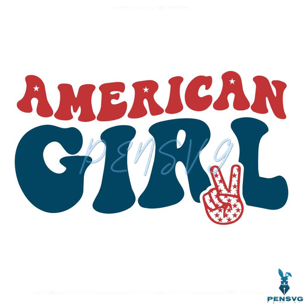 4th Of July American Girl Patriotic Day SVG Graphic Design Files