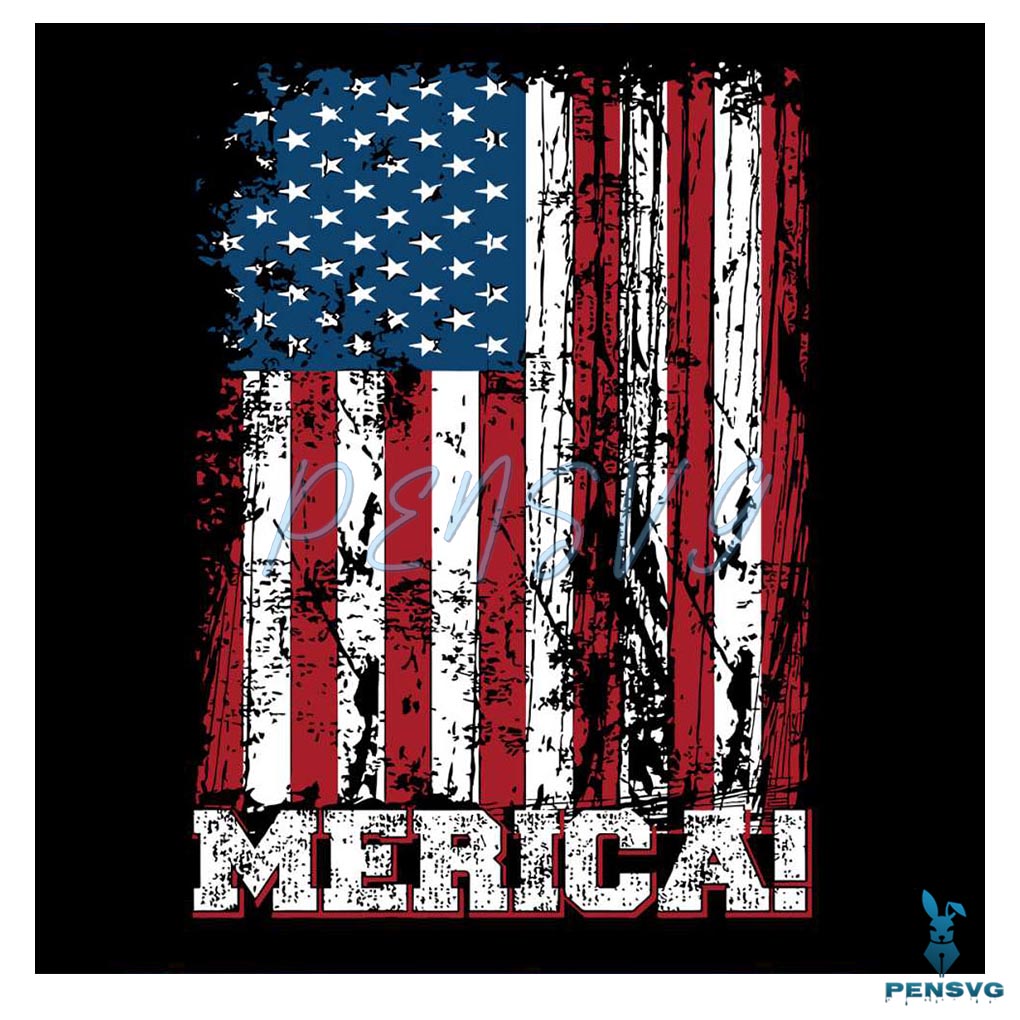Free USA Flag 4th Of July SVG Design for Patriotic Cricut Projects