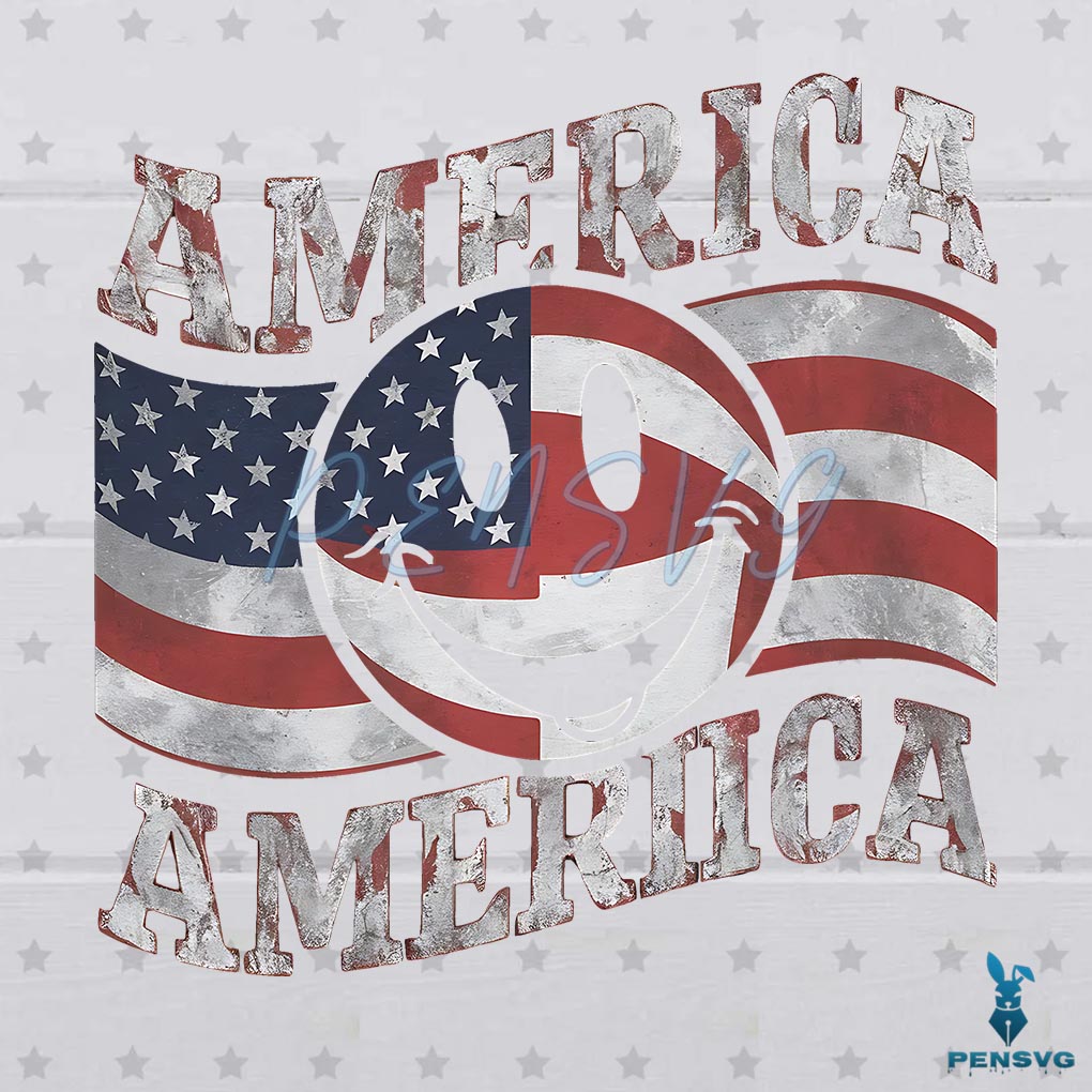 4th Of July Smiley Face Flag PNG