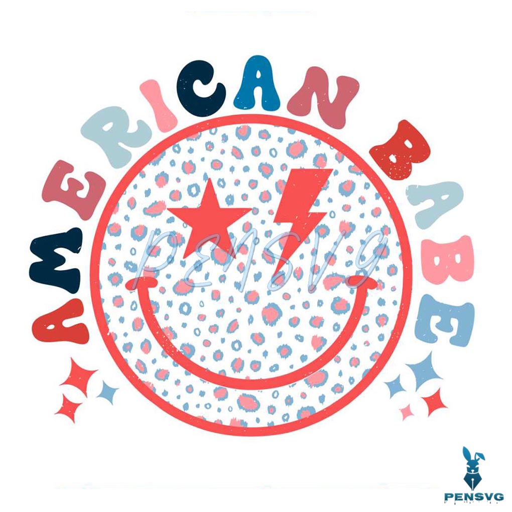 Free 4th Of July Smiley Face SVG for Retro Patriotic Cricut Crafts