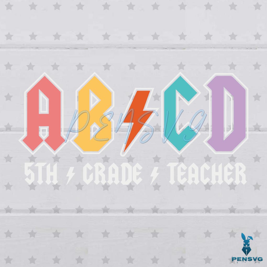 5th Grade Teacher SVG Digital File, Fifth Grade SVG, 5th Grade