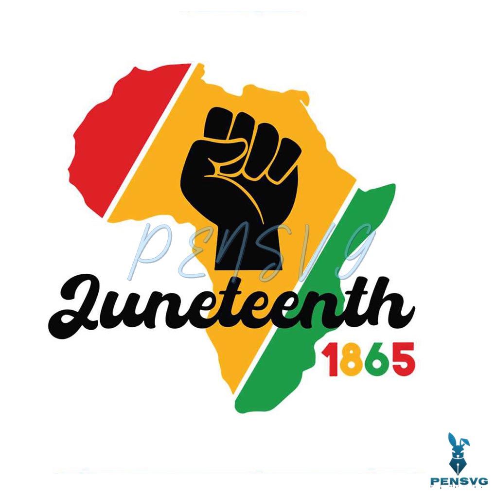 African American Raise Hand Juneteenth 1865 SVG Cutting Files