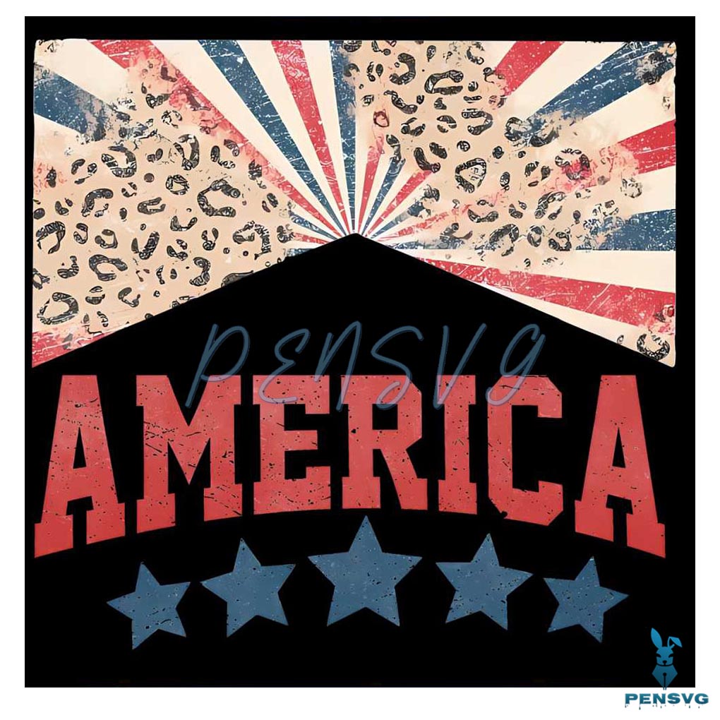 America Retro America 4th Of July PNG Sublimation Design