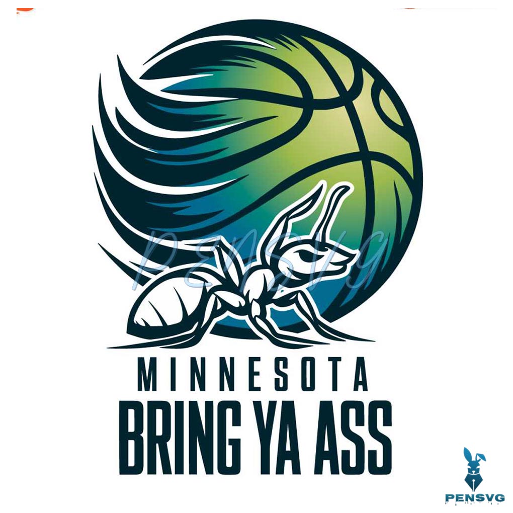Ant Minnesota Bring Ya Ass Basketball PNG