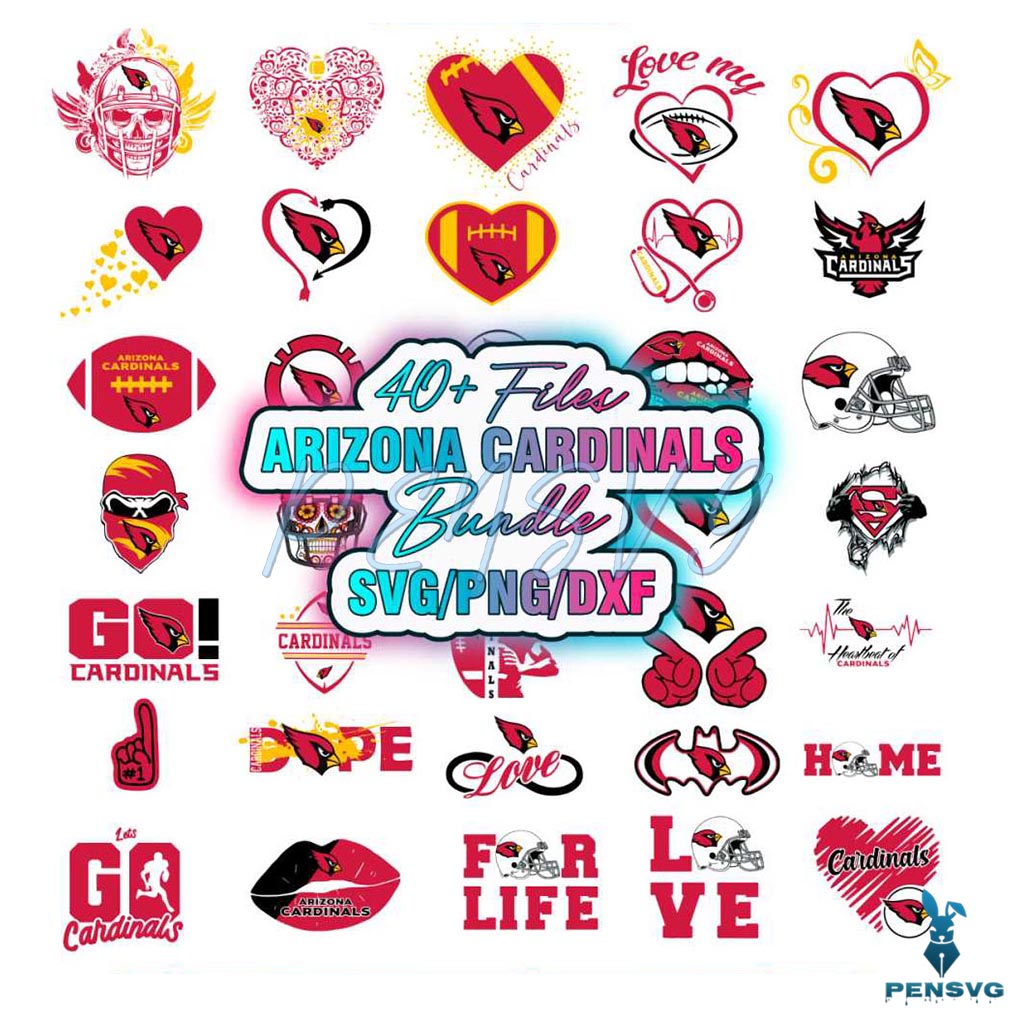 Arizona Cardinals SVG NFL Team SVG Bundle Digital Download