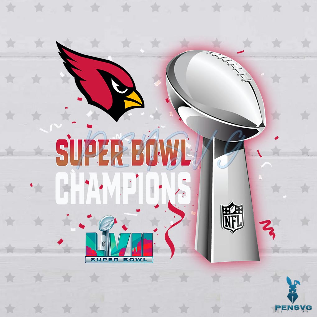 Arizona Cardinals Super Bowl Lvii 2023 Champions Png Sublimation Designs