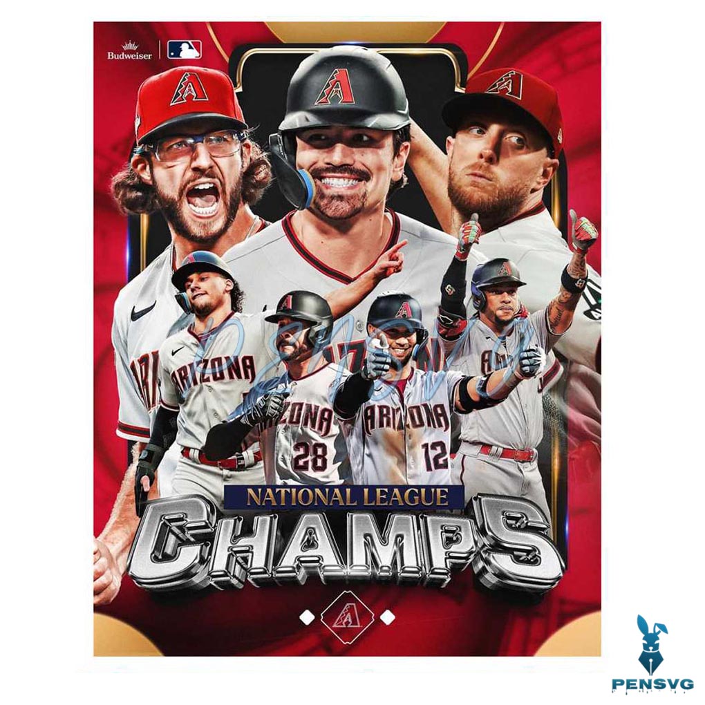 Arizona Diamondbacks National League Champs PNG File