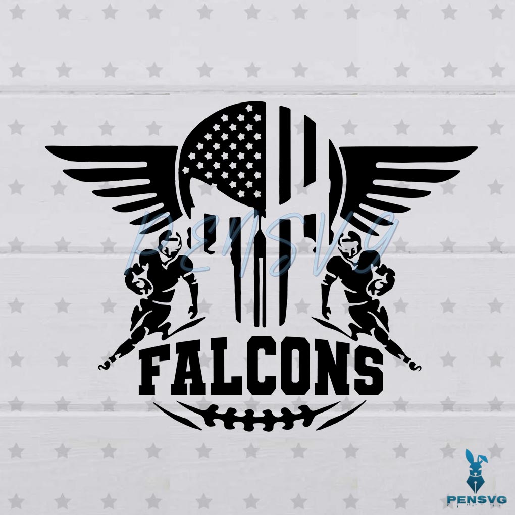 Atlanta Falcon Logo SVG Silhouette Digital File
