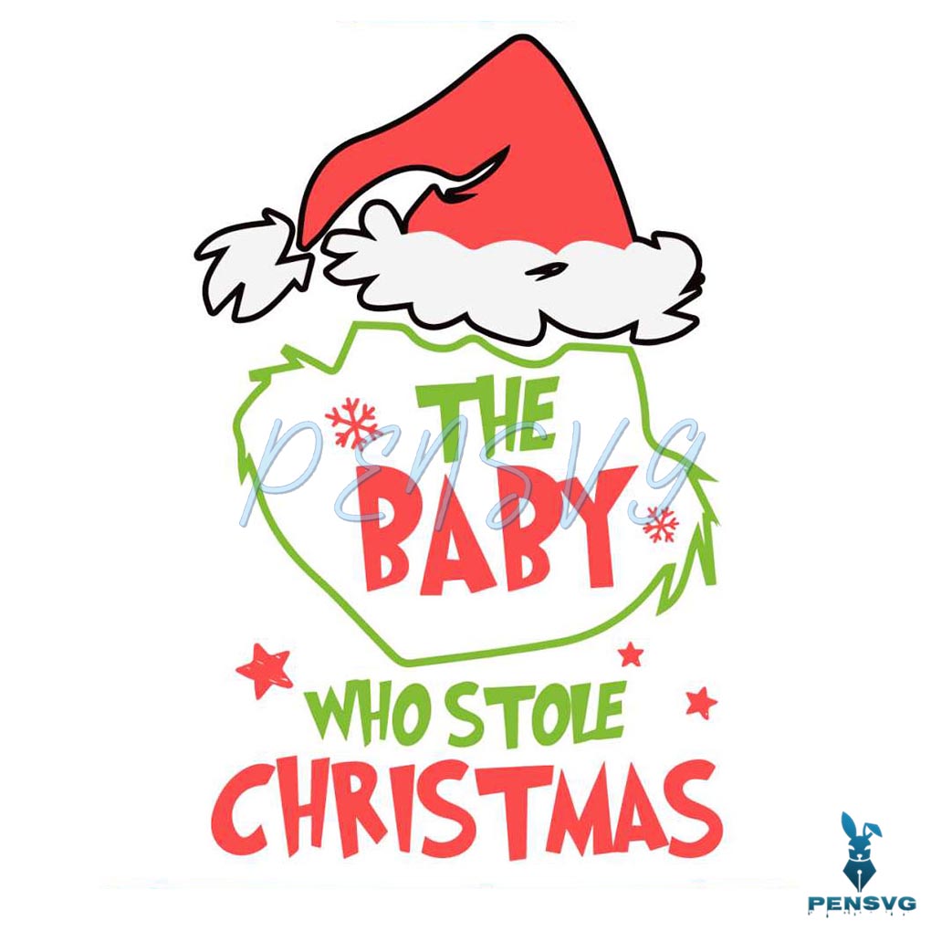 Baby Who Stole Christmas SVG