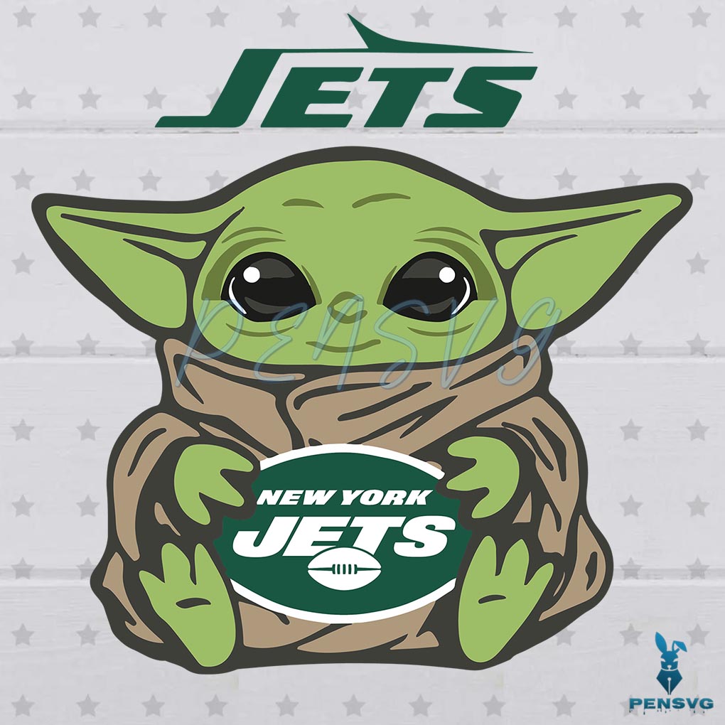 Baby Yoda New York Jets SVG Digital File, Yoda Svg