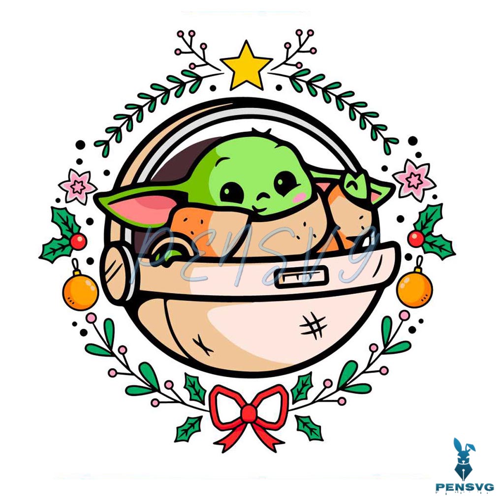 Baby Yoda Star Wars Christmas SVG