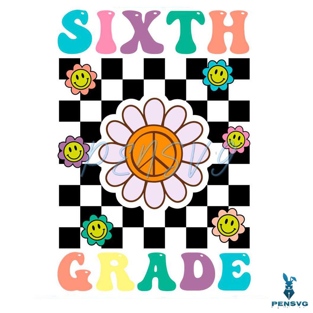 Free Sixth Grade Back To School SVG – 6th Grade School Shirt Cut File for Cricut