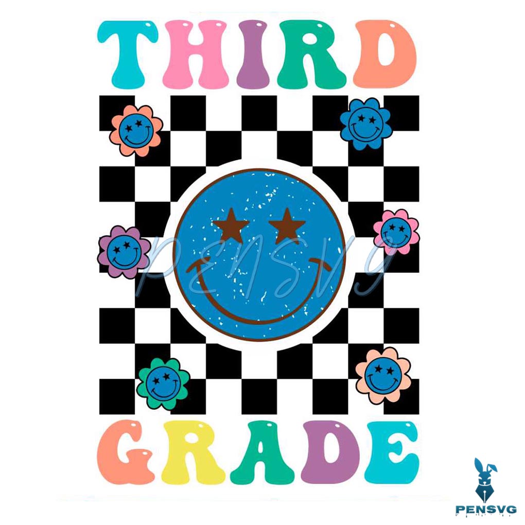 Back To School Third Grade Svg