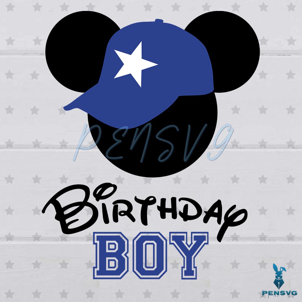 Birthday Mickey Boy SVG Digital File Disney Svg, Mickey Svg