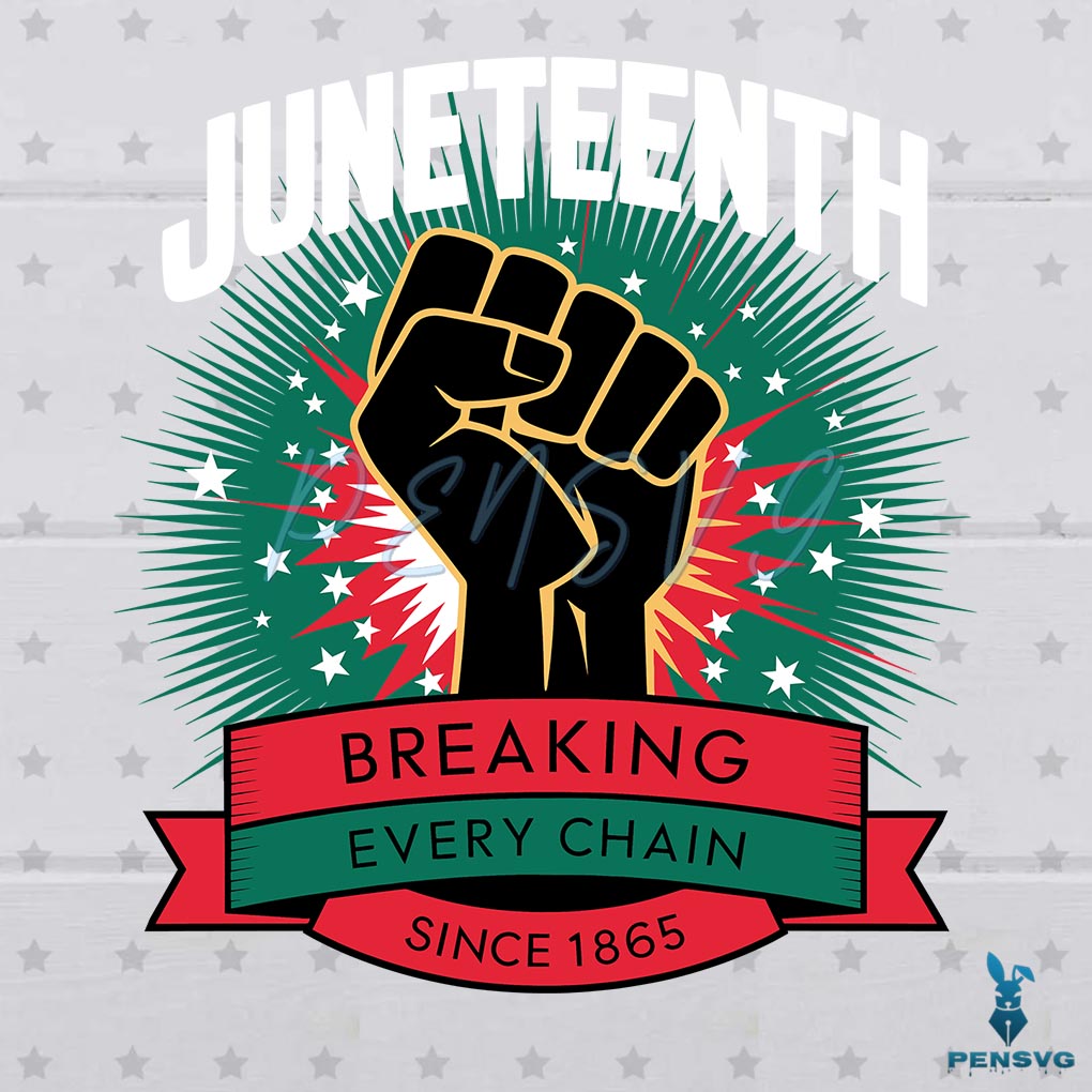Black History Juneteenth 1865 SVG