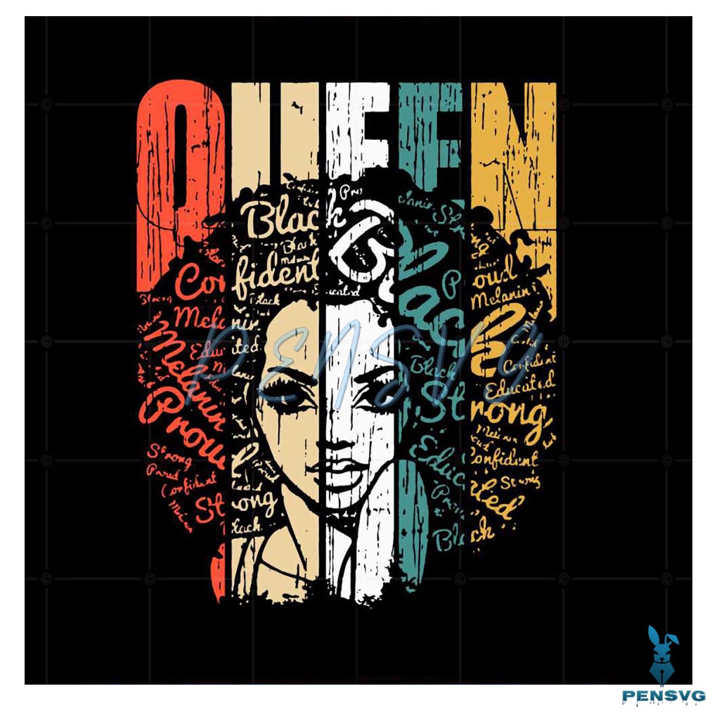 Black History Queen Svg Best Graphic Designs Cutting Files