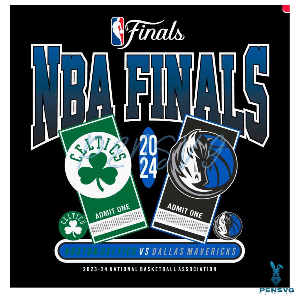 Boston Celtics vs Dallas Mavericks 2024 NBA Finals SVG